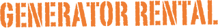 GENERATOR RENTAL